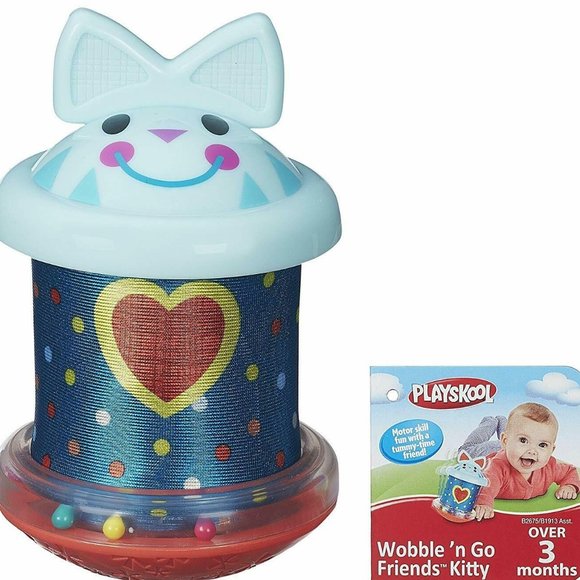 Playskool Wobble'n Go Friends Kitty Cat Baby Toy 3M+ Tummy Time Motor Skills - Picture 1 of 6